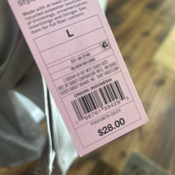 NWT Wild Fable Satin Dress in Silver - Picture 11 of 11